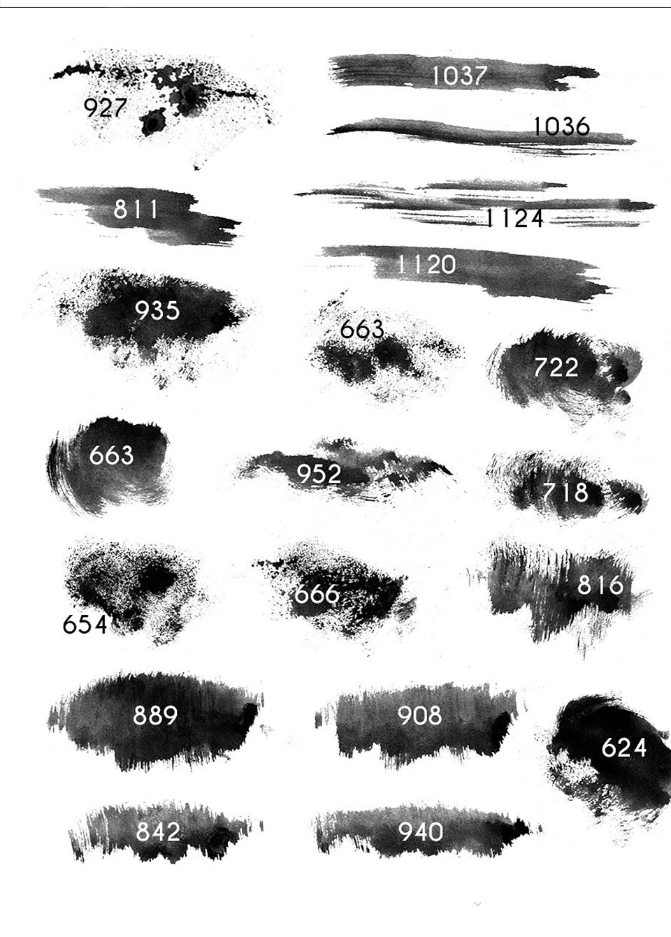 ps制作水墨笔刷png,中国风水墨毛笔笔刷