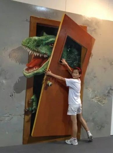 唯美3d画墙绘,破墙而出3d墙绘作品