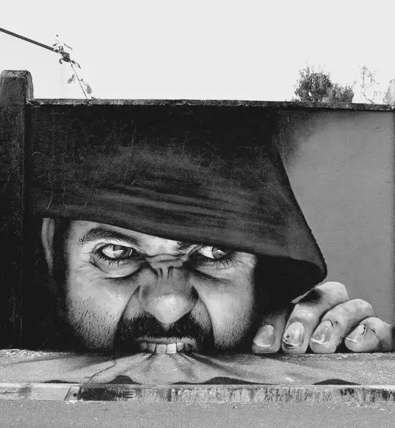 唯美3d画墙绘,破墙而出3d墙绘作品