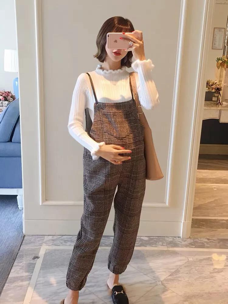 好看的孕妈冬季穿搭,孕妈潮流春季穿搭