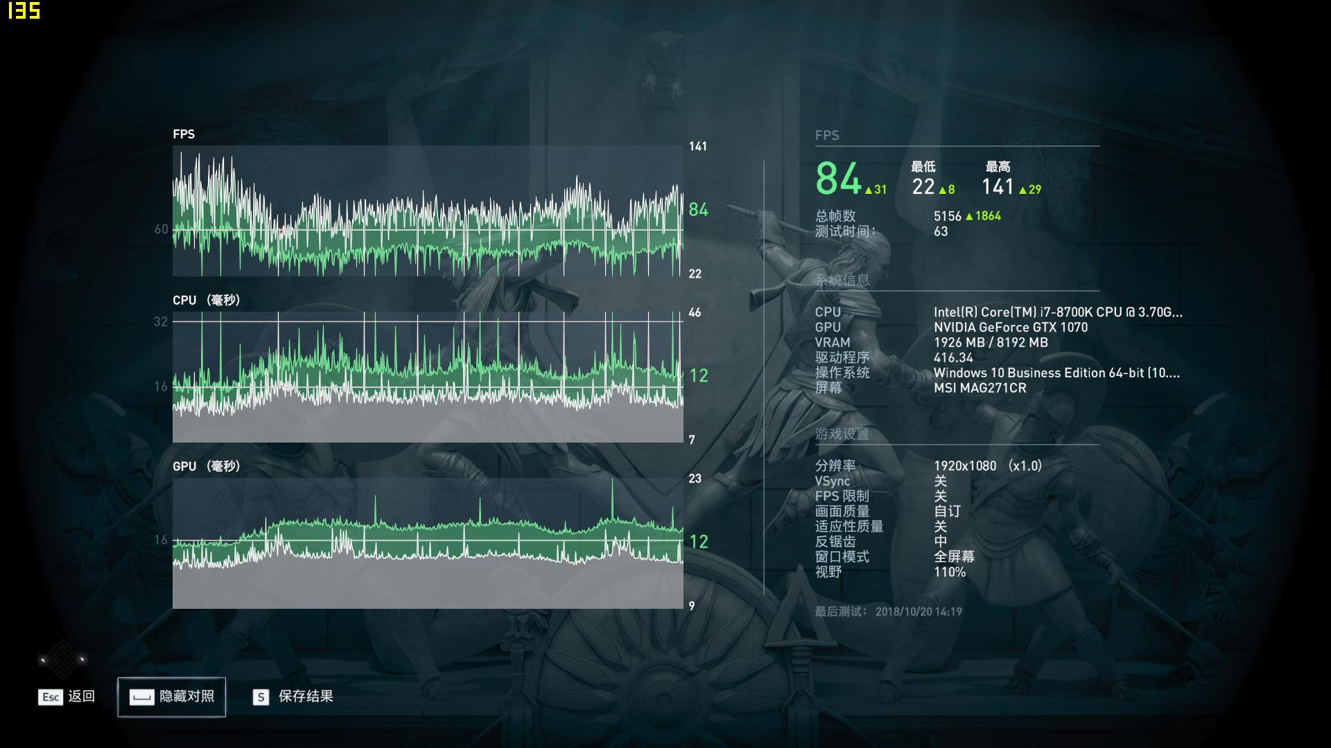 玩转奥德赛那还算个事儿？宙斯盾3的GTX1070宝刀不老