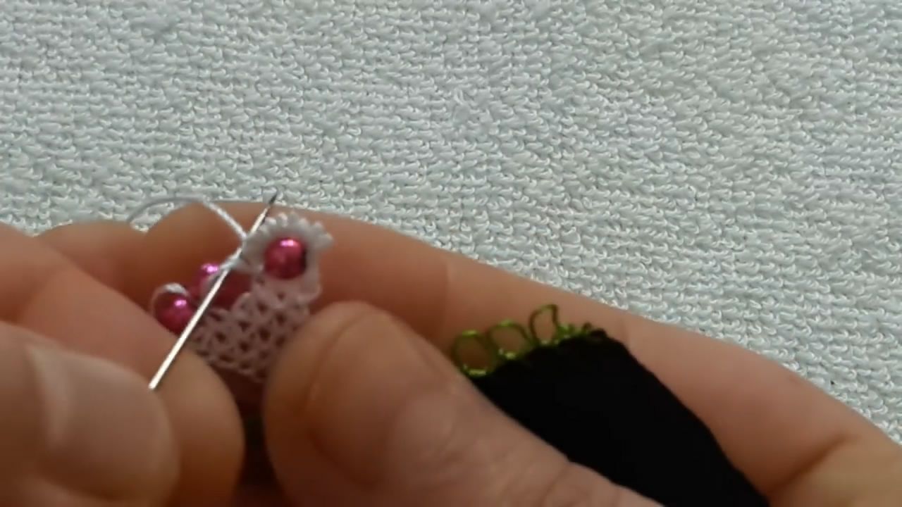 针织锁边缝法手工,渔夫帽扇形锁边教程