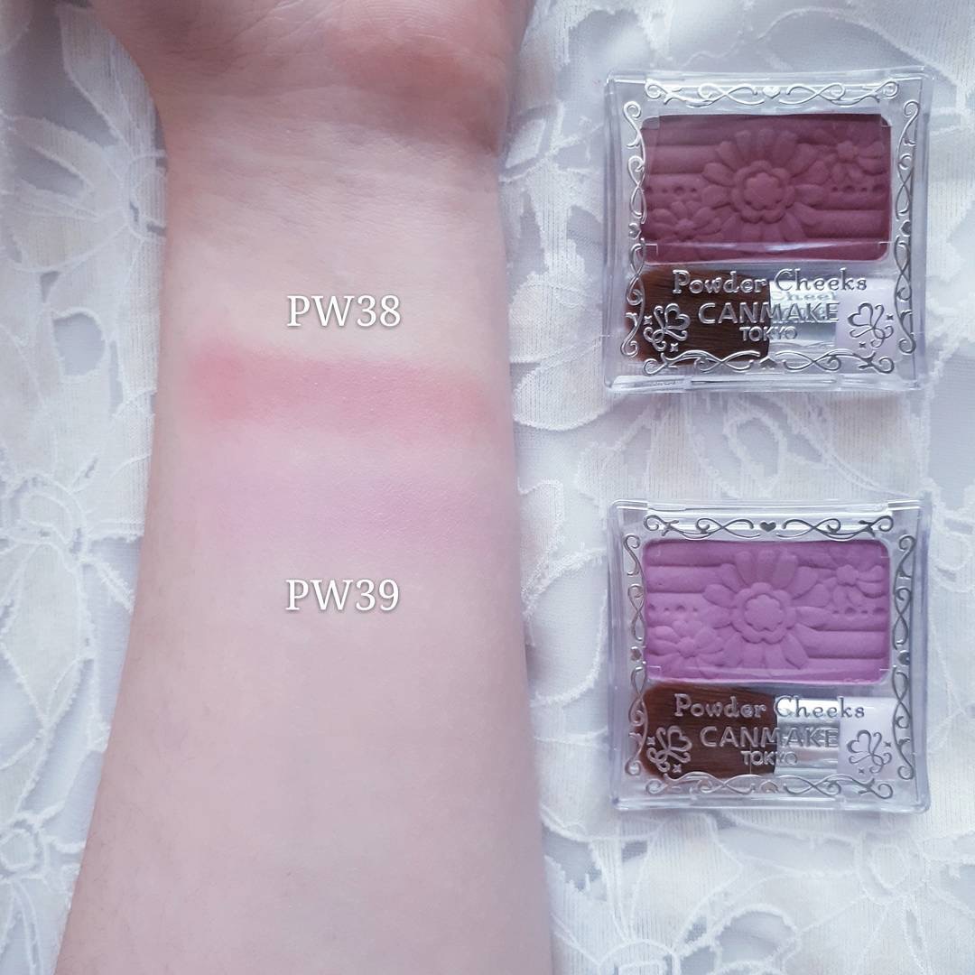 买的腮红颜色太重,日本canmake井田雕刻五色花瓣腮红