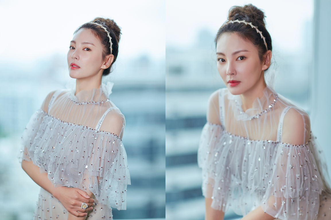 张雨绮甜美风绿色裙子,张雨绮同款粉色连衣裙