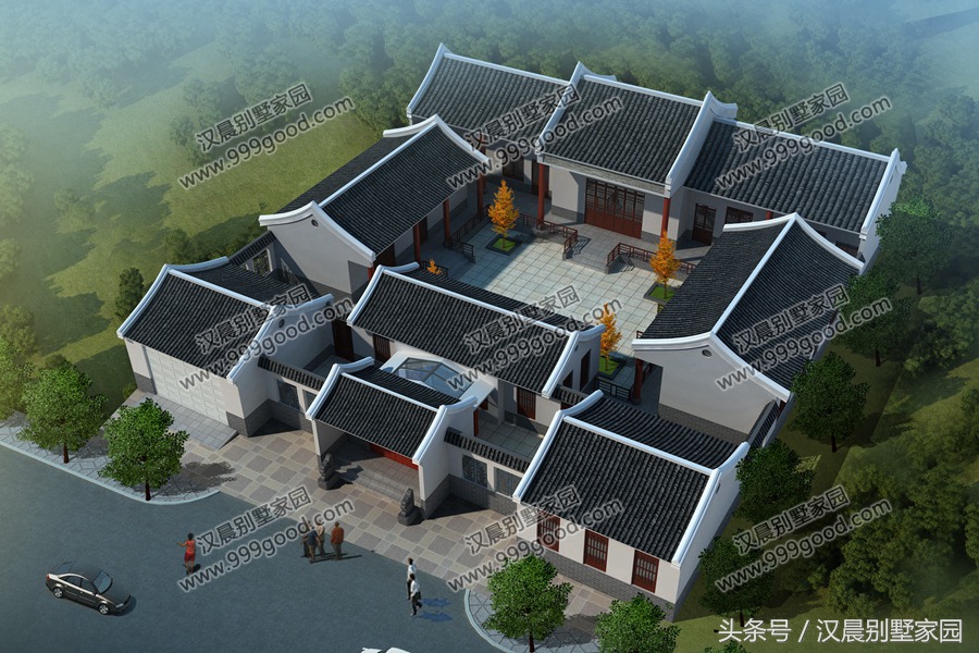 一层农村小别墅四合院,农村一层小别墅四合院