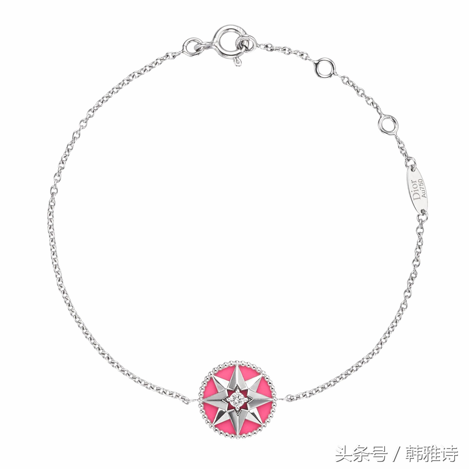 dior迪奥八芒星罗盘手链女,迪奥dior字母手链