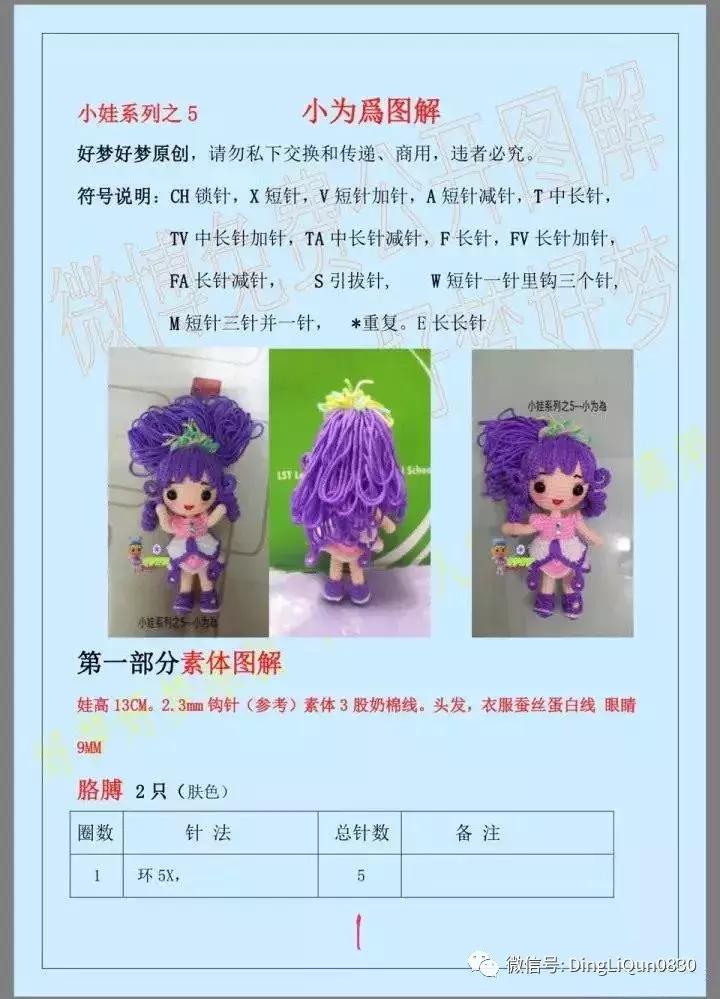 编织金鱼宝宝毛衣上集图解,依可爱编织教程金鱼图解