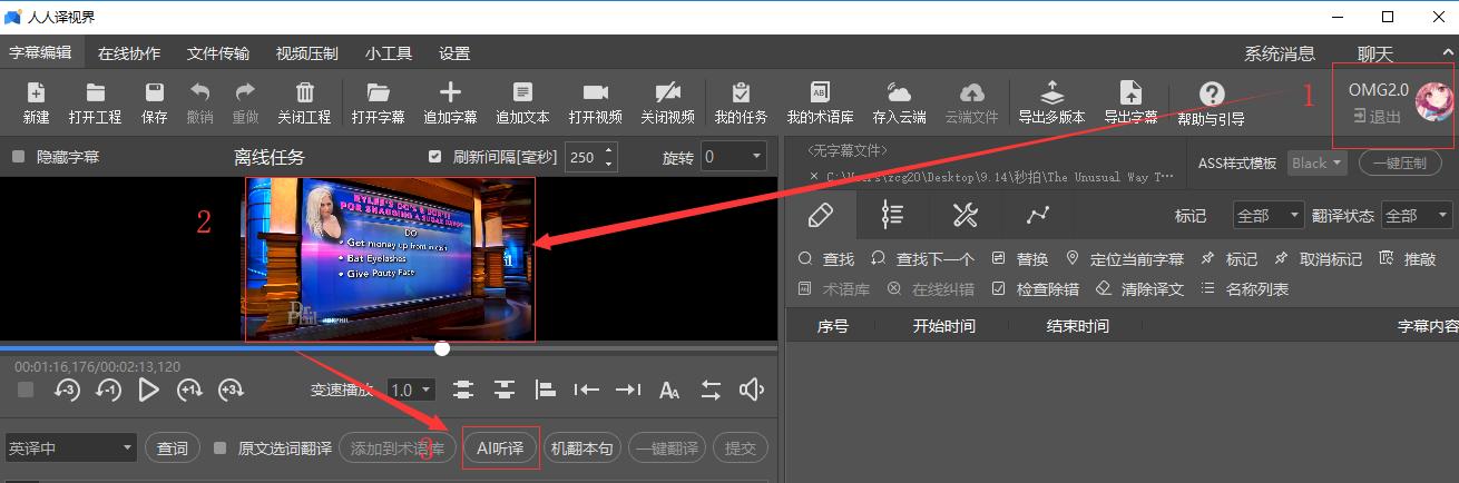 人人译视界翻译使用教程,人人译视界怎么快速添加时间轴