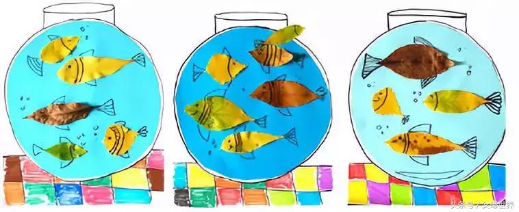 用枯枝落叶做成的简单艺术品,幼儿园秋天的落叶艺术品