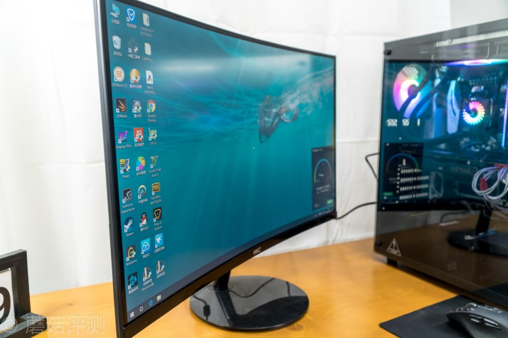 惠科27寸曲面显示器c270w拆解,惠科27qc显示器评测