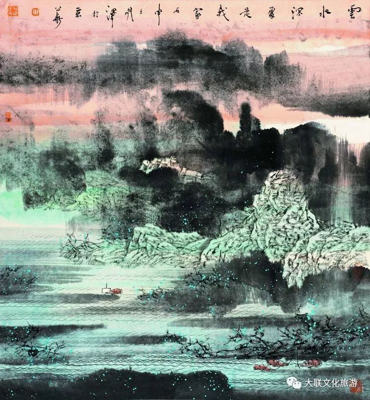 北派山水名家邀请展,荆山楚水山水作品欣赏