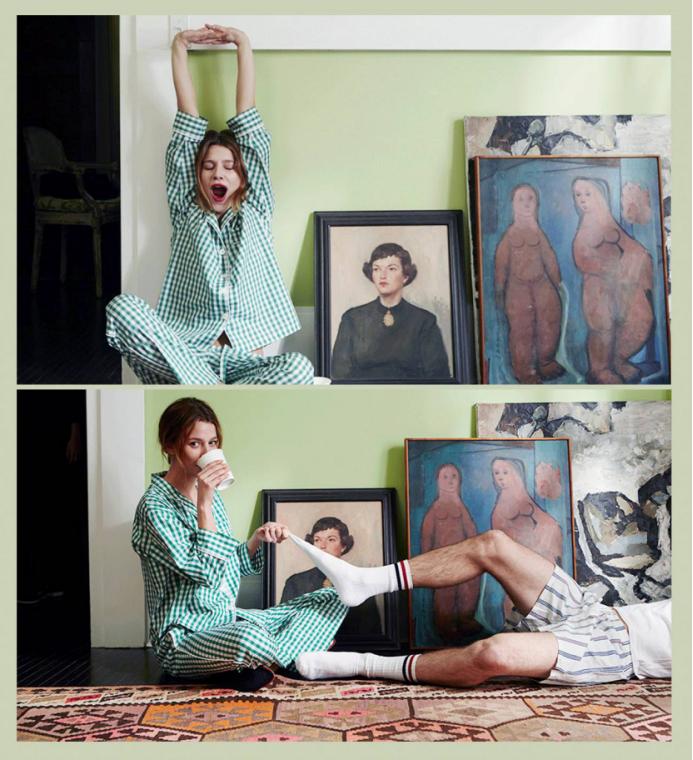 穿上好看睡衣,穿睡衣时髦