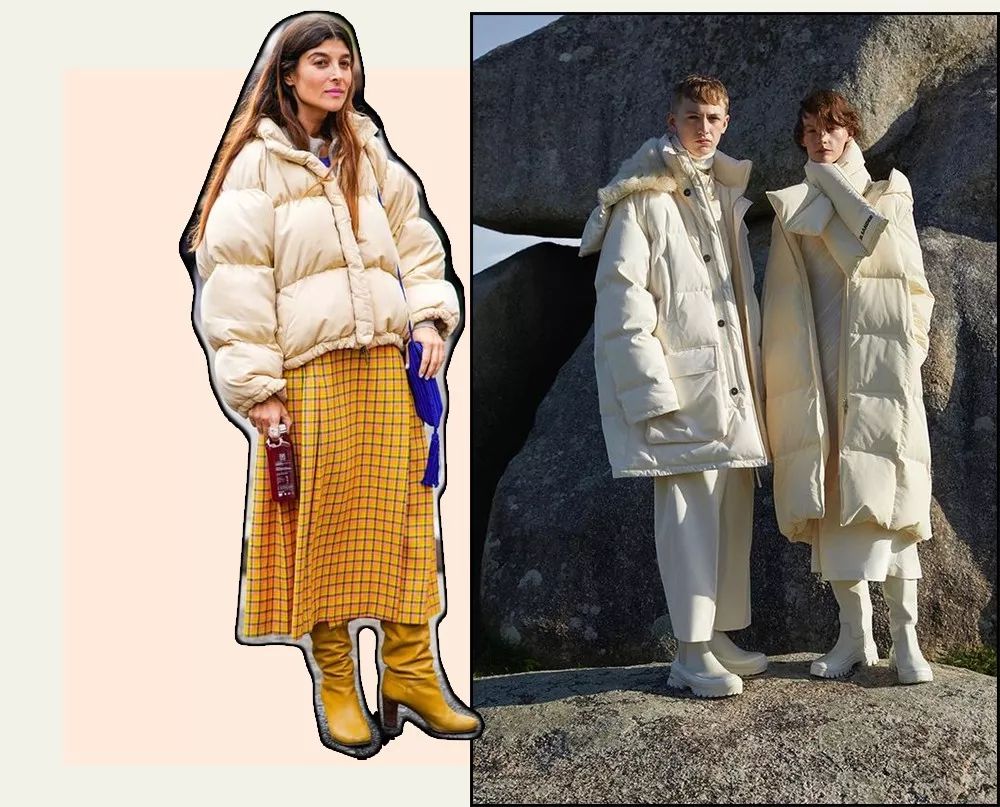 杨幂波司登羽绒服白色中长款,杨幂穿波司登羽绒服是哪一款