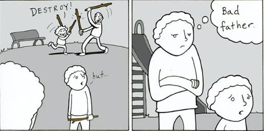 父母教育孩子的正确沟通方法漫画,家庭教育十大经典漫画