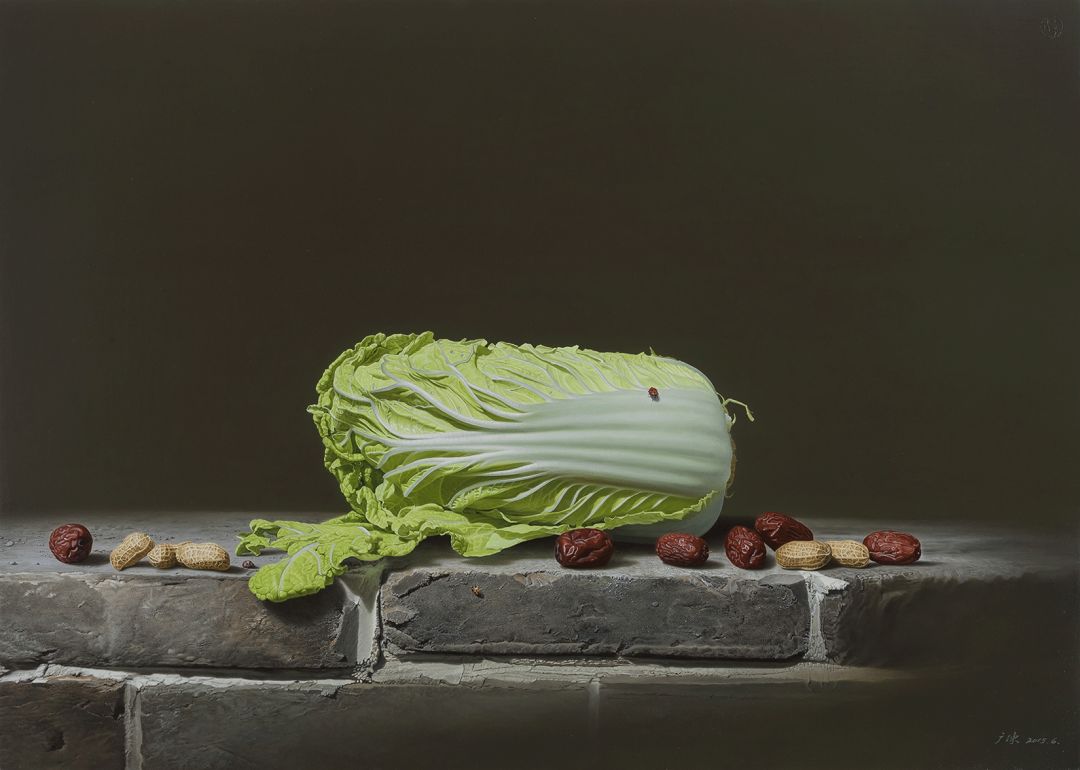 冷军画桃子图片大全,冷军画桃子放大5倍