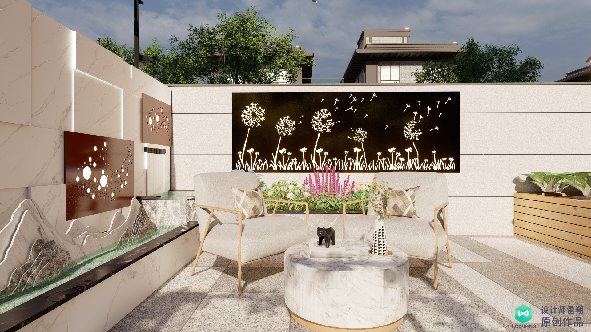 老公买下85㎡庭院，地面非要全部做硬化铺装，邻居竟想照着装