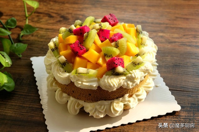 超级简单的奶油蛋糕做法无烤箱,戚风奶油蛋糕的制作全过程