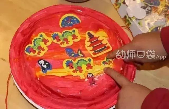 新年创意美术作品春节快乐,创意美术4-6岁新年鞭炮