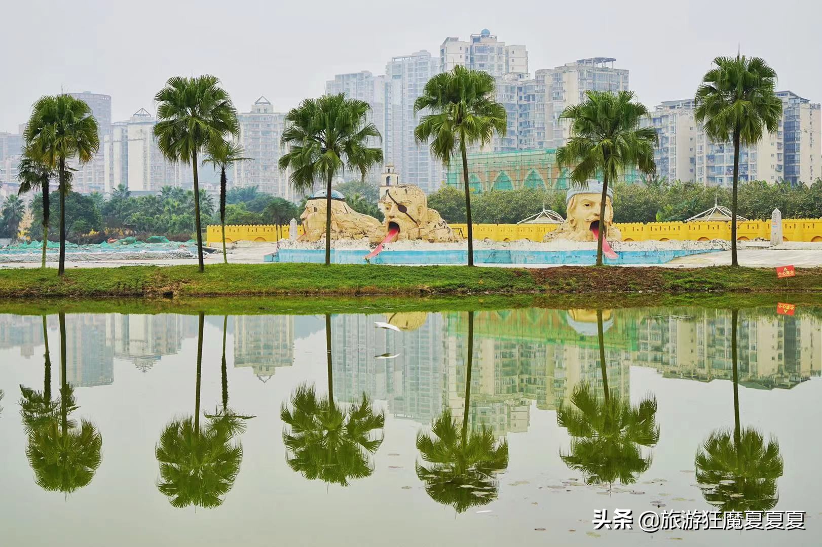 四川大英明明地处内陆，却因“海”而出名，不会游泳也能漂浮水上