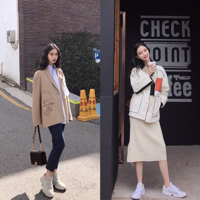 高个子怎么穿出高街风,早秋高个子中性风穿搭