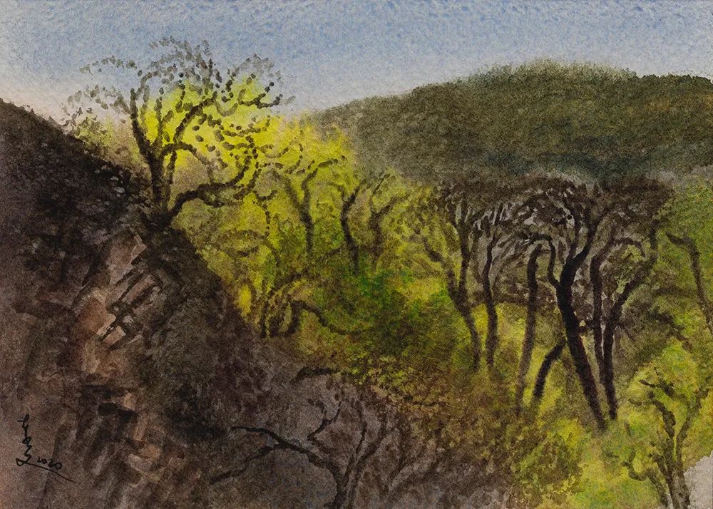 阿文绘画工作室,阿文流体画荷花