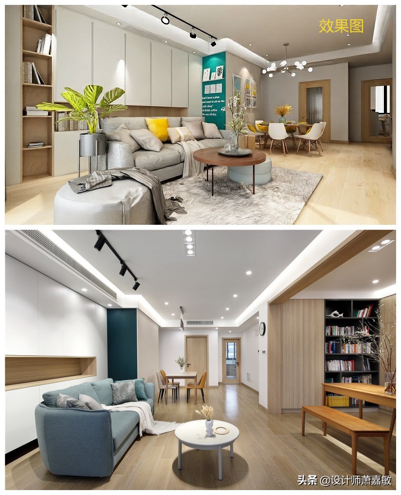 四房改三房客厅效果,大三房改四房怎么设计