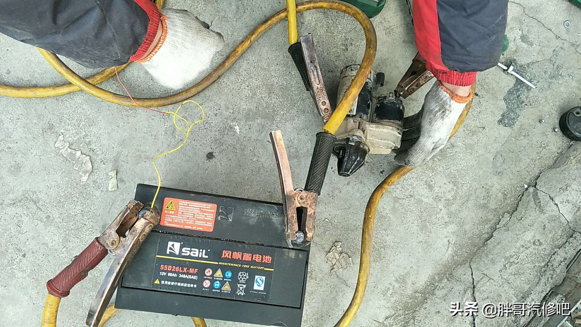 别克凯越更换起动机碳刷教程,凯越起动机马达更换碳刷图解