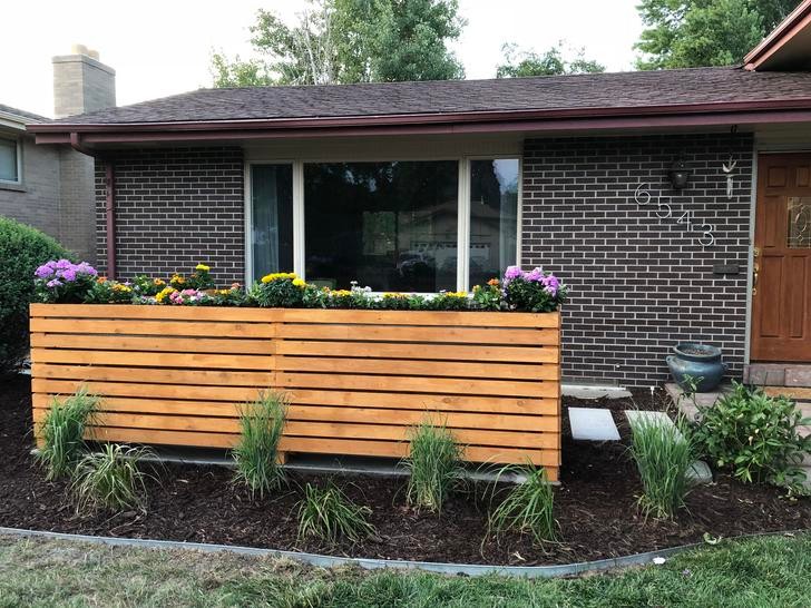 大面积圆形庭院布置,50平方院子设计有环绕院子的水景