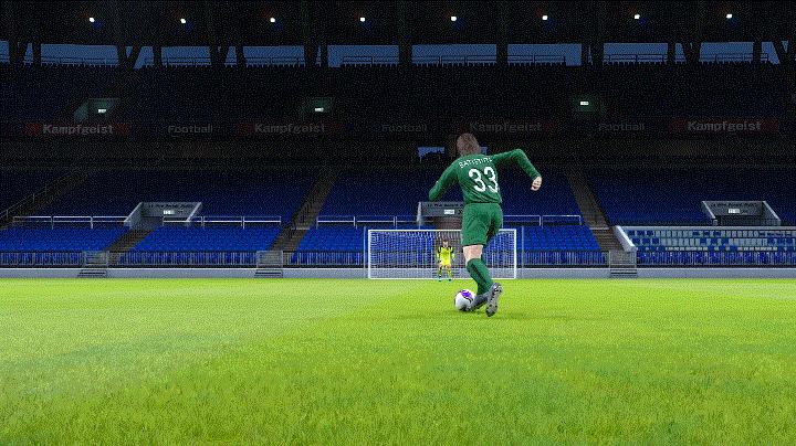 实况足球2020精准射门,实况足球运动战落叶球射门教学