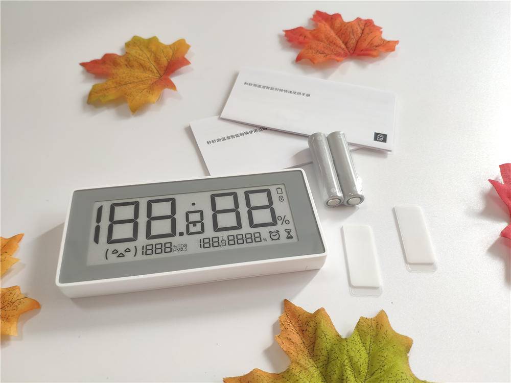 米家秒秒测温湿度计,秒秒测温湿度智能时钟