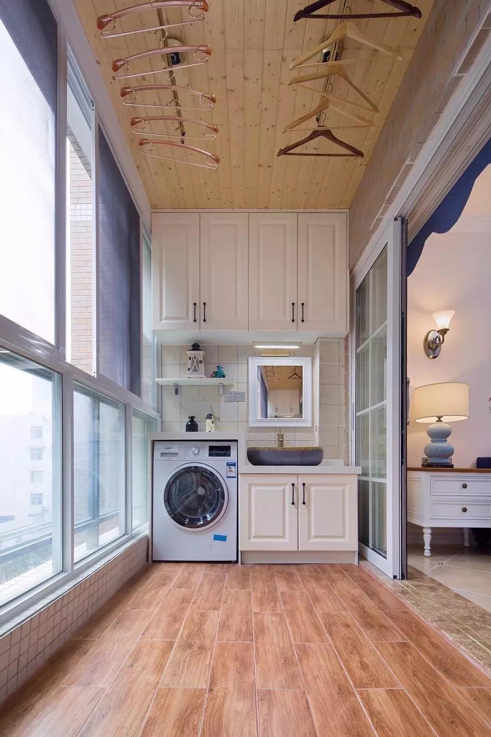 通阳台的卧室和晒衣服的阳台设计,阳台改造最好看的方法