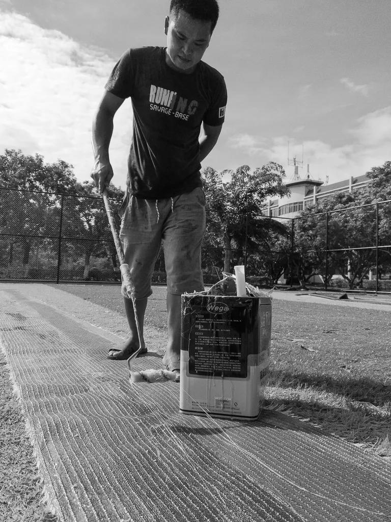 津门网邓书梁：七人足球场施建纪实