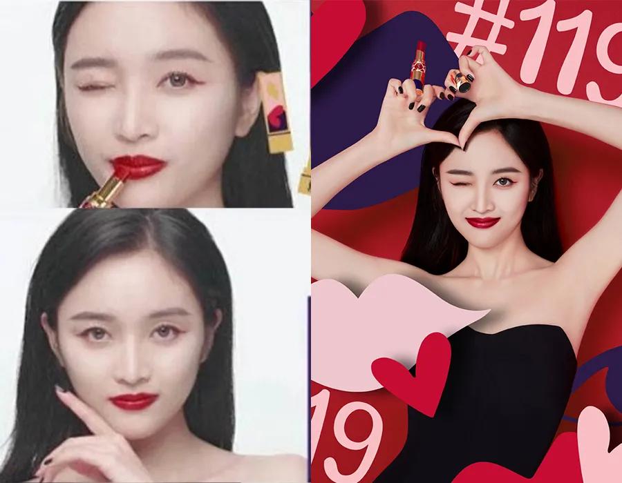 口红代言拍摄,口红广告代言