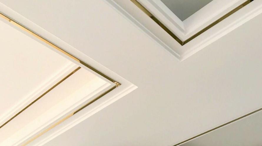 石膏线吊顶过时,流行石膏线吊顶效果图