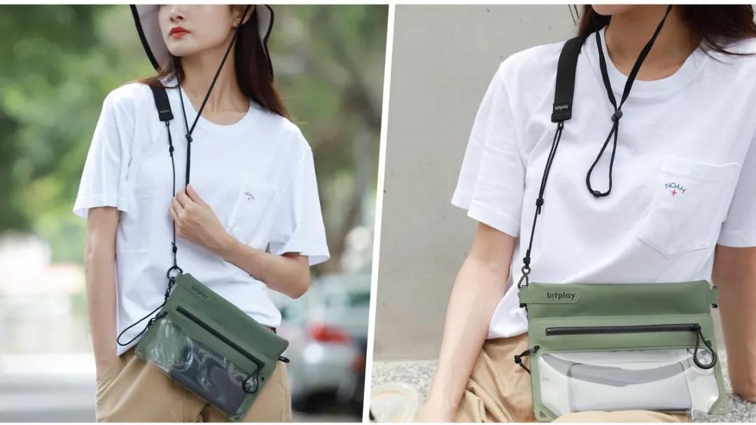 全境防水瞬扣包，地上水下都能用，下雨游泳照样玩手机