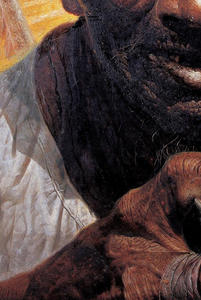 罗中立的春蚕,罗中立三幅春蚕高清图