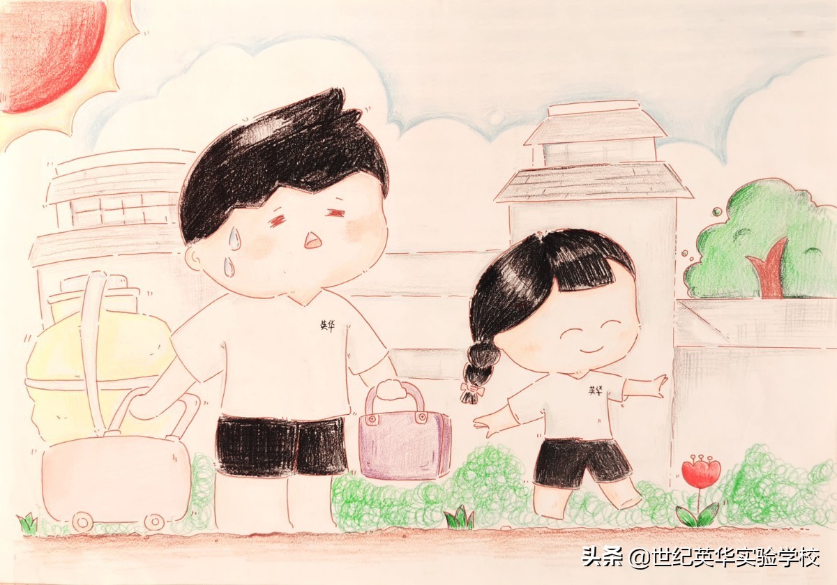 生活中温暖感人的瞬间绘画作品,记录暖人心感人瞬间绘画