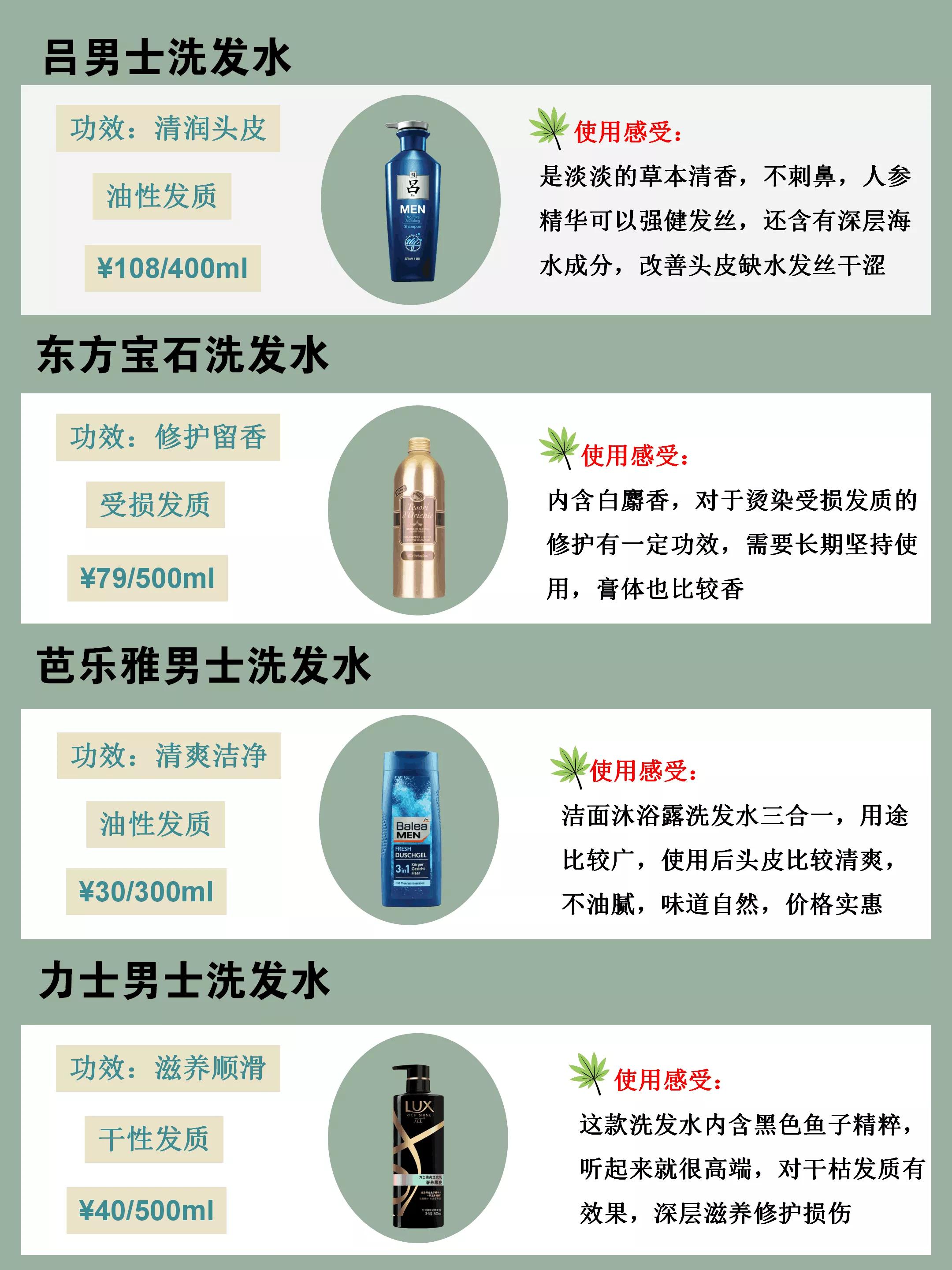 推荐几款适合油头的洗发水,适合大油头的洗发水推荐