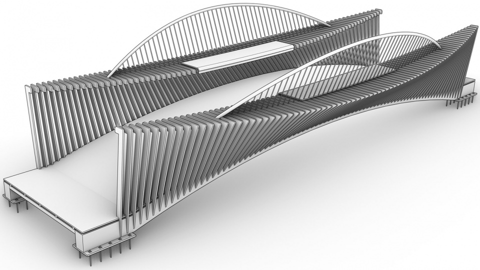深圳禾塘湿地公园人行钢桥/中建钢构有限公司