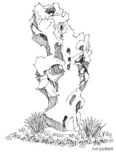 简单有意境的石头手绘,简单石头画入门教程免费视频