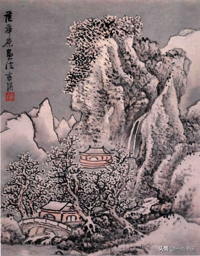 明画家蓝瑛溪山幽居图,明蓝瑛山水画全集