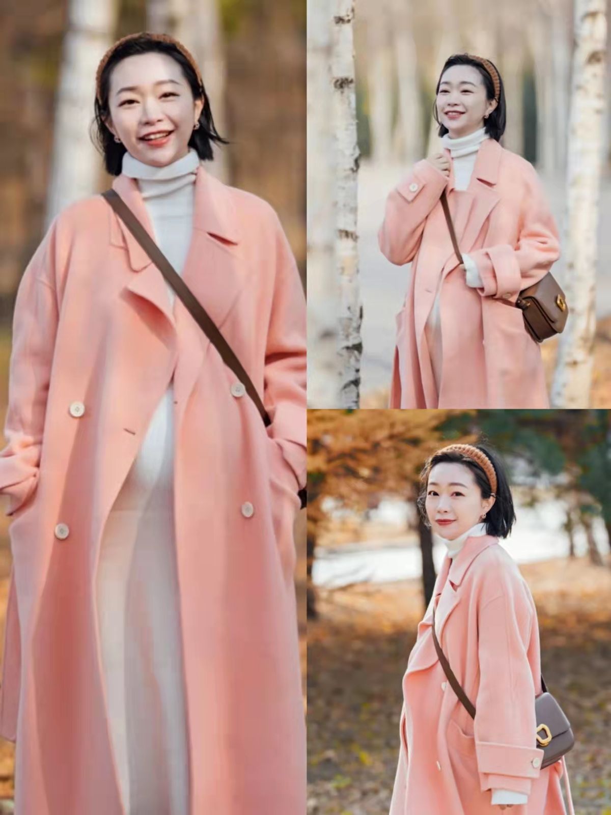 粉红色太减龄阿姨也能穿出少女感,老了才要装嫩粉色裤子粉色鞋子