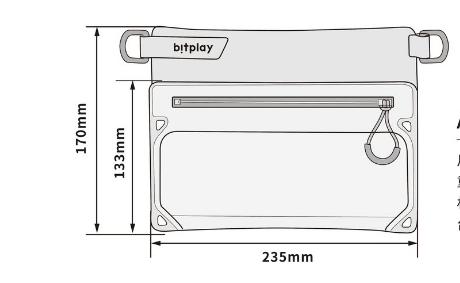 全境防水瞬扣包，地上水下都能用，下雨游泳照样玩手机