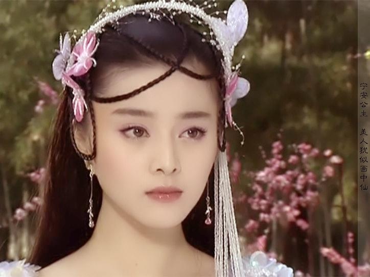 无刘海古装发型编发,古装编发齐刘海