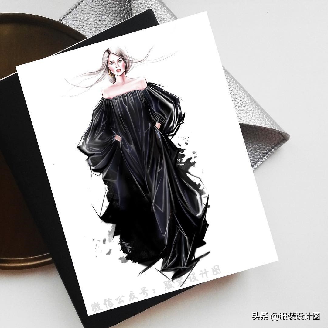 服装设计时装画教学procreate,procreate画服装设计图教程