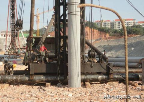 预应力管桩锤击与静压施工,预应力桩基础锤击施工全流程