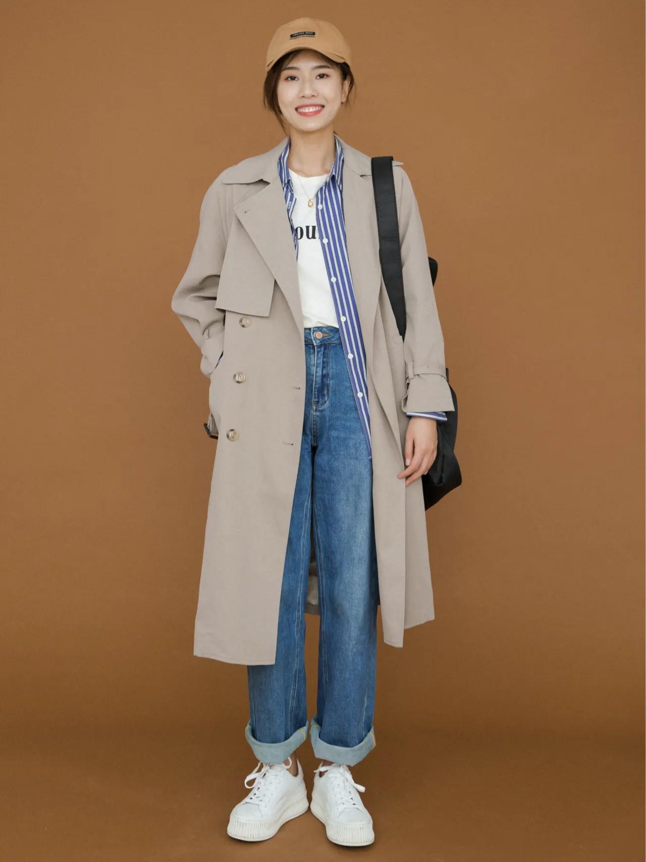 春天中老年薄风衣,春天流行穿搭风衣