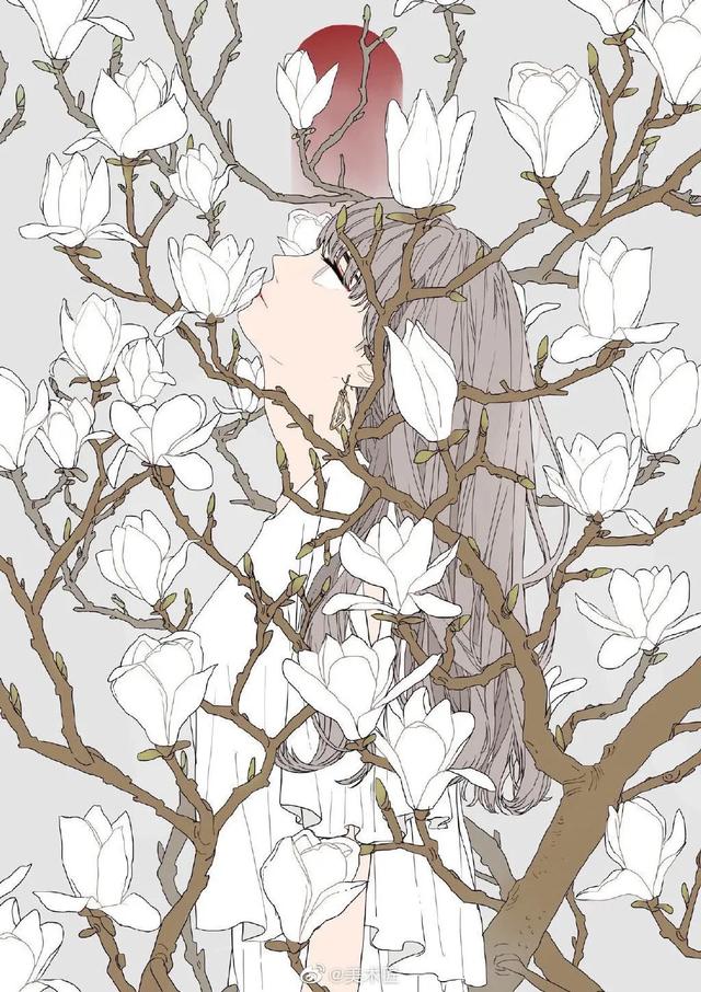 皓月星辰的少女|人物插画艺术家慧子um7mr1​​​