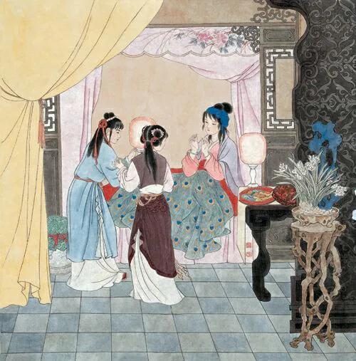 彭连熙绘红楼群芳图,彭连熙红楼梦作品欣赏