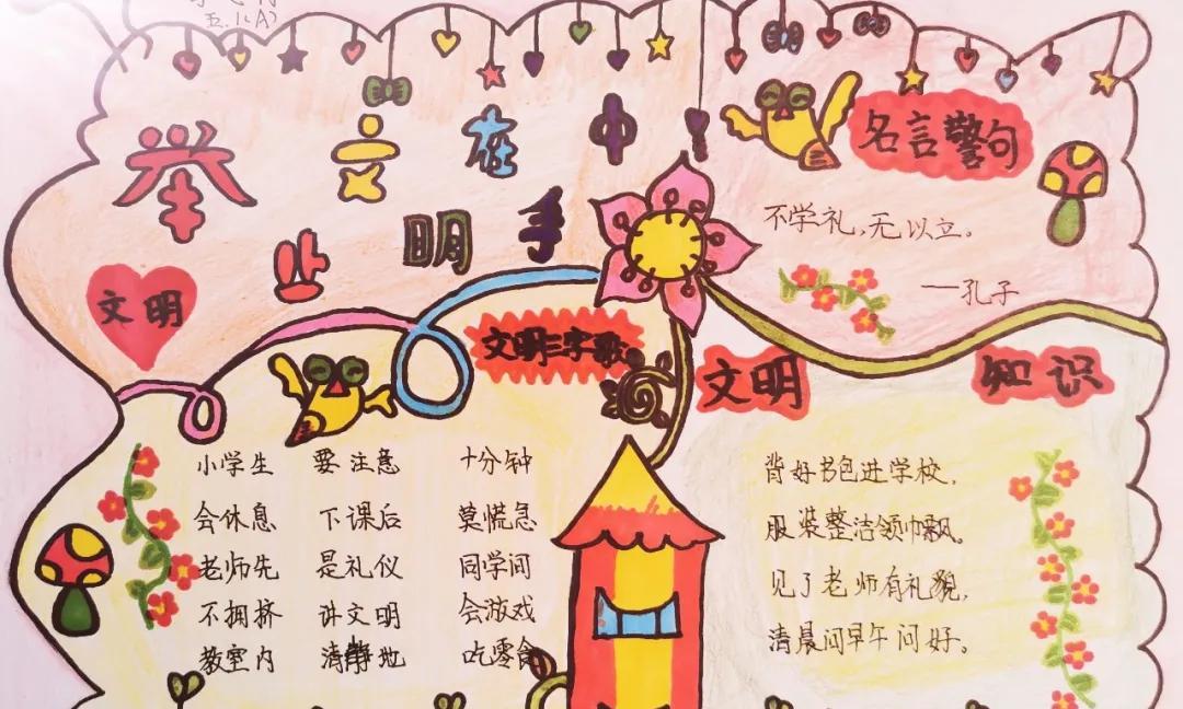 倡导文明新风争做美德少年手抄报,小学生文明礼仪手抄报活动